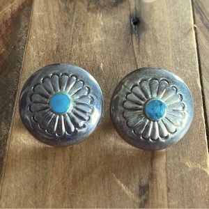 Turquoise and Sterling Post Earrings